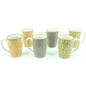 Beker keramiek 320ml set of 6