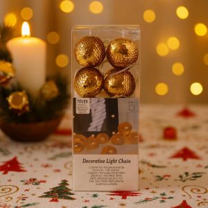 Kerstball led Gold x 10 Studio